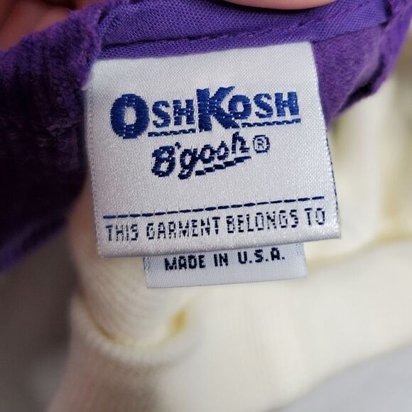 VINTAGE‎ 90s Oshkosh B'Gosh purple corduroy dress turtleneck top 2T/24m - Picture 5 of 9